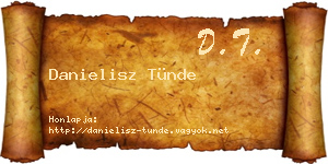 Danielisz Tünde névjegykártya